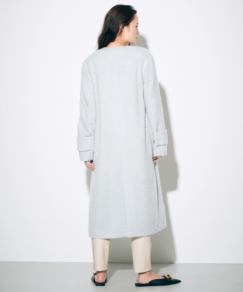 Diagram（ダイアグラム）の「ノーカラーシャギーコート（ノーカラー