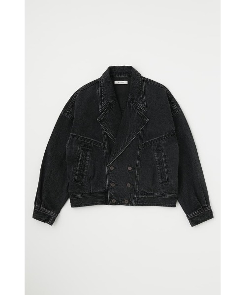 MOUSSY（マウジー）の「DOUBLE BUTTON DENIM ジャケット（デニムジャケット・レディース・ブラック/ブルー・FREE）」の7枚目の写真
