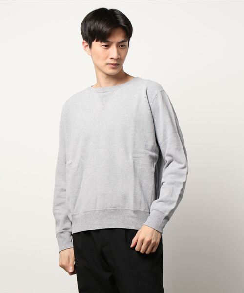 REMI RELIEF(レミレリーフ)の「レミレリーフ/REMI RELIEF SP加工裏毛クルー(Tシャツ/カットソー・メンズ・ブラック/グレー/マスタード・LARGE/MEDIUM/X-LARGE)」の1枚目の写真