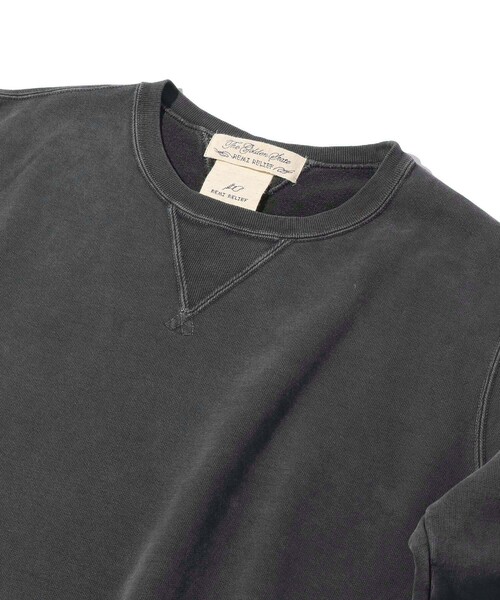 REMI RELIEF(レミレリーフ)の「レミレリーフ/REMI RELIEF SP加工裏毛クルー(Tシャツ/カットソー・メンズ・ブラック/グレー/マスタード・LARGE/MEDIUM/X-LARGE)」の6枚目の写真