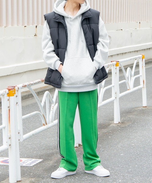 WEGO（ウィゴー）の「WEGO/カラーライントラックパンツ（スウェットパンツ・メンズ・グリーン/レッド/ブラック・MEDIUM/LARGE）」の7枚目の写真