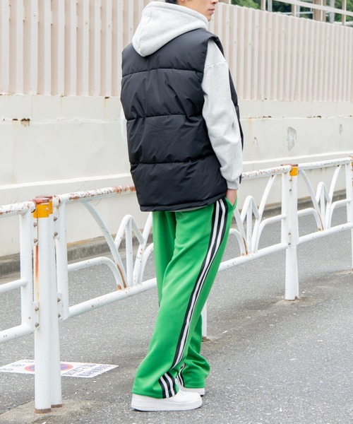 WEGO（ウィゴー）の「WEGO/カラーライントラックパンツ（スウェットパンツ・メンズ・グリーン/レッド/ブラック・MEDIUM/LARGE）」の9枚目の写真