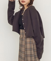 w closet | 【新色追加】スエットクルーショートカーディガン(カーディガン/ボレロ)