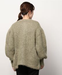 CLANE クラネ 定価3万 上質 アンゴラファー 起毛 ロングニット グリーン 中古・古着通販】CLANE (クラネ) COLOR MOHAIR SHAGGY CARDIGAN