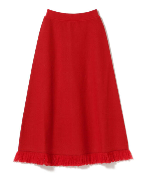 BEAMS LIGHTS(ビームスライツ)の「OUD / フリンジ ニット スカート(スカート・レディース・レッド/グリーン系その他5・ONE SIZE)」の13枚目の写真