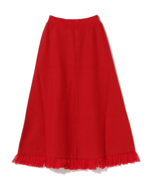 BEAMS LIGHTS(ビームスライツ)の「OUD / フリンジ ニット スカート(スカート・レディース・レッド/グリーン系その他5・ONE SIZE)」の15枚目の写真