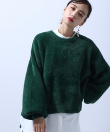 HARE | ボリュームスリーブシャギーニット(HARE)(ニット/セーター)