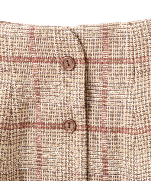 PROPORTION BODY DRESSING（プロポーションボディドレッシング）の「ループチェックツイードフレアスカート / 1211220005（スカート・レディース・ベージュ系その他/ブラウン・X-SMALL/MEDIUM/SMALL）」の20枚目の写真