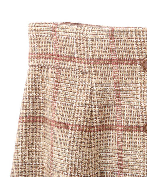 PROPORTION BODY DRESSING（プロポーションボディドレッシング）の「ループチェックツイードフレアスカート / 1211220005（スカート・レディース・ベージュ系その他/ブラウン・X-SMALL/MEDIUM/SMALL）」の21枚目の写真