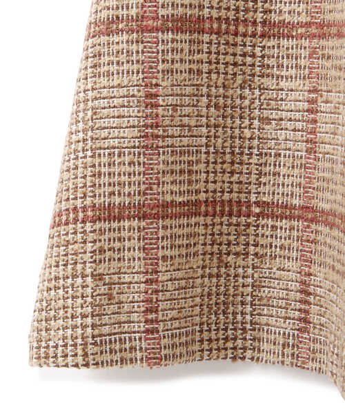 PROPORTION BODY DRESSING（プロポーションボディドレッシング）の「ループチェックツイードフレアスカート / 1211220005（スカート・レディース・ベージュ系その他/ブラウン・X-SMALL/MEDIUM/SMALL）」の22枚目の写真