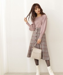 PROPORTION BODY DRESSING | ループチェックツイードフレアスカート / 1211220005(スカート)