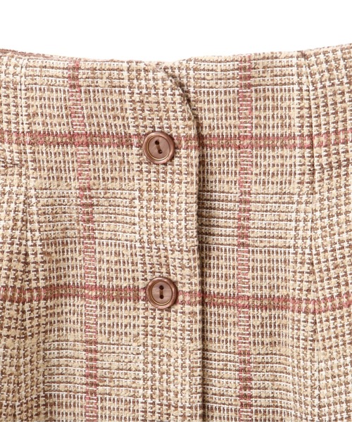 PROPORTION BODY DRESSING（プロポーションボディドレッシング）の「ループチェックツイードフレアスカート / 1211220005（スカート・レディース・ベージュ系その他/ブラウン・X-SMALL/MEDIUM/SMALL）」の11枚目の写真