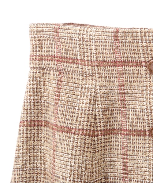 PROPORTION BODY DRESSING（プロポーションボディドレッシング）の「ループチェックツイードフレアスカート / 1211220005（スカート・レディース・ベージュ系その他/ブラウン・X-SMALL/MEDIUM/SMALL）」の12枚目の写真