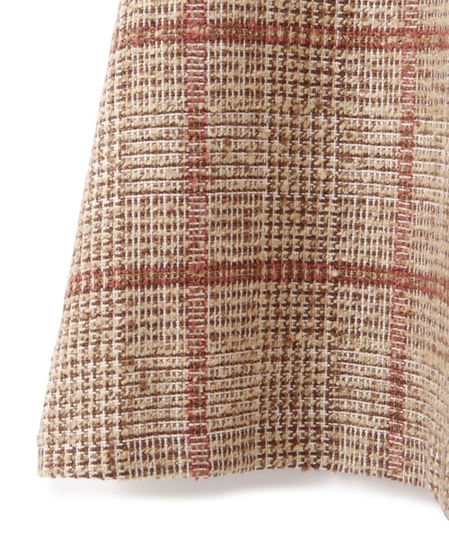 PROPORTION BODY DRESSING（プロポーションボディドレッシング）の「ループチェックツイードフレアスカート / 1211220005（スカート・レディース・ベージュ系その他/ブラウン・X-SMALL/MEDIUM/SMALL）」の13枚目の写真