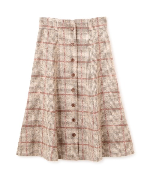 PROPORTION BODY DRESSING（プロポーションボディドレッシング）の「ループチェックツイードフレアスカート / 1211220005（スカート・レディース・ベージュ系その他/ブラウン・X-SMALL/MEDIUM/SMALL）」の17枚目の写真