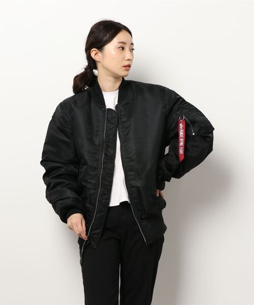 N.（N. Natural Beauty Basic）（エヌエヌナチュラルビューティーベーシック）の「【ＡＬＰＨＡ】ＭＡ－１　ＣＯＲＥ　ＳＰＥＣ（MA-1・レディース・グレー/ブラック・SMALL）」の6枚目の写真