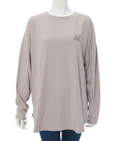 Disney 美女と野獣 カラープリントロングtシャツ