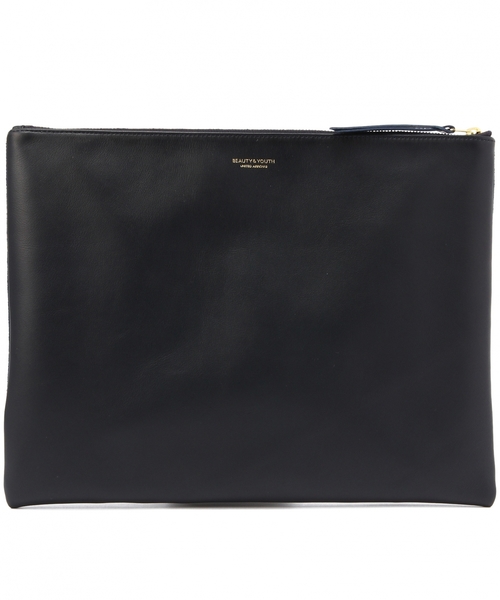 BEAUTY&YOUTH UNITED ARROWS(ビューティーアンドユースユナイテッドアローズ)の「BY ビッグ コンビ レザークラッチバッグ(クラッチバッグ・メンズ・ブラック/ネイビー・フリー)」の5枚目の写真