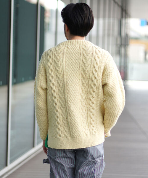 fennica(フェニカ)の「KHWOPA SPIRIT / ケーブルニット(ニット/セーター・メンズ・グレー/ホワイト系その他4・ONE SIZE)」の13枚目の写真