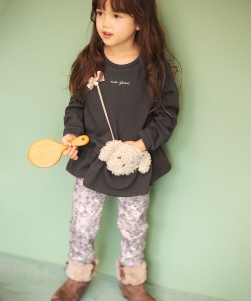 ANY（エニィ）の「アニマルポシェット トレーナー（スウェット・キッズ・ブラウン系/アイボリー系/ネイビー系/ライラック系/ピンク系・100/110/120/130/90）」の14枚目の写真