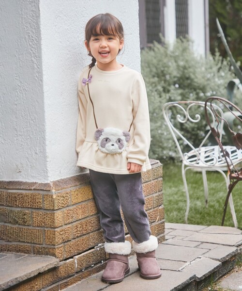 ANY（エニィ）の「アニマルポシェット トレーナー（スウェット・キッズ・ブラウン系/アイボリー系/ネイビー系/ライラック系/ピンク系・100/110/120/130/90）」の12枚目の写真