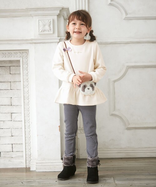 ANY（エニィ）の「アニマルポシェット トレーナー（スウェット・キッズ・ブラウン系/アイボリー系/ネイビー系/ライラック系/ピンク系・100/110/120/130/90）」の10枚目の写真