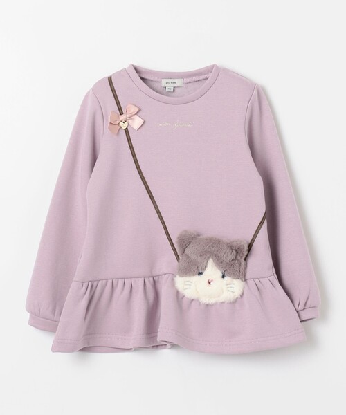 ANY（エニィ）の「アニマルポシェット トレーナー（スウェット・キッズ・ブラウン系/アイボリー系/ネイビー系/ライラック系/ピンク系・100/110/120/130/90）」の16枚目の写真