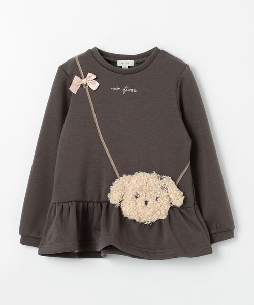 ANY（エニィ）の「アニマルポシェット トレーナー（スウェット・キッズ・ブラウン系/アイボリー系/ネイビー系/ライラック系/ピンク系・100/110/120/130/90）」の18枚目の写真