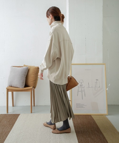URBAN RESEARCH DOORS（アーバンリサーチドアーズ）の「ランダムプリーツスカート（スカート・レディース・チャコールグレー/ライトグレー/カーキ・ONE）」の21枚目の写真