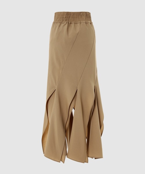 BELPER(ベルパー)の「DIAGONAL SPLIT SKIRT(スカート・レディース・ピンク/キャメル・1/2)」の3枚目の写真