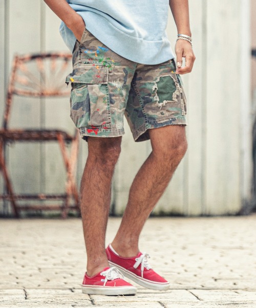 MARBLES(マーブルズ)の「mp9576-REMAKE CAMOUFLAGE SHORTS ショーツ(その他パンツ・メンズ・カモフラージュ・M/XL/L)」の2枚目の写真