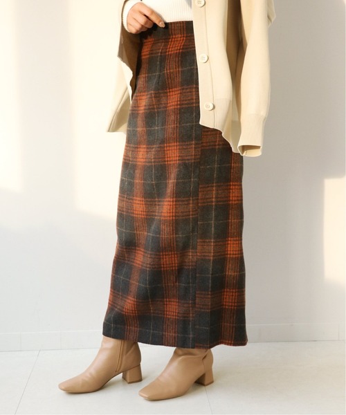 Simplicite(サンプリシテ)の「シャギーチェックスカート◆(スカート・レディース・ブラウン/ネイビー・SMALL/MEDIUM)」の13枚目の写真