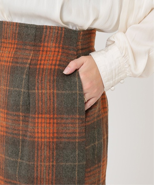 Simplicite(サンプリシテ)の「シャギーチェックスカート◆(スカート・レディース・ブラウン/ネイビー・SMALL/MEDIUM)」の18枚目の写真