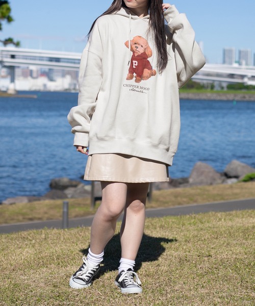 PairPair（ペアペア）の「リアルトイプードルフーディー(ユニセックス)（パーカー・レディース・ベージュ/アイボリー/グレイッシュブルー・MEDIUM/LARGE）」の12枚目の写真