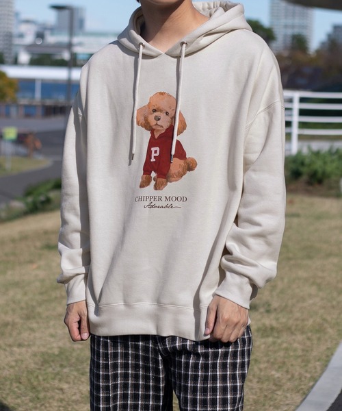 PairPair（ペアペア）の「リアルトイプードルフーディー(ユニセックス)（パーカー・レディース・ベージュ/アイボリー/グレイッシュブルー・MEDIUM/LARGE）」の20枚目の写真