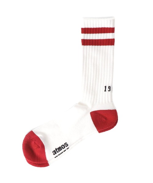 atmos（アトモス）の「atmos x CHICSTOCKS 1986 RIB SOCKS / アトモス x シックストックス 1986 リブ ソックス 【SP】（ソックス/靴下・メンズ・ホワイト・26-28cm）」の7枚目の写真