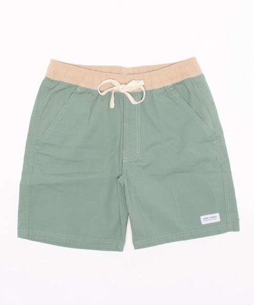 BANKS(バンクス)の「BOARD SHORTS/BANKS(バンクス)ワンポイントブランドロゴウエストゴムススイムボードショーツ サーフトランクス 【水着】(水着・メンズ・ブルー/グリーン/ダークブラック/サーモンピンク/ピンク/ライトグリーン/ダークブルー/マスタード・SMALL/X-SMALL/MEDIUM/LARGE/X-LARGE)」の3枚目の写真