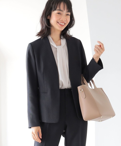 B:MING by BEAMS(ビーミングバイビームス)の「B:MING by BEAMS / ストレッチ ジャケット 22MO(スーツジャケット・レディース・ネイビー/ブラック/ライトグレー・MEDIUM/X-LARGE/SMALL/LARGE)」の6枚目の写真