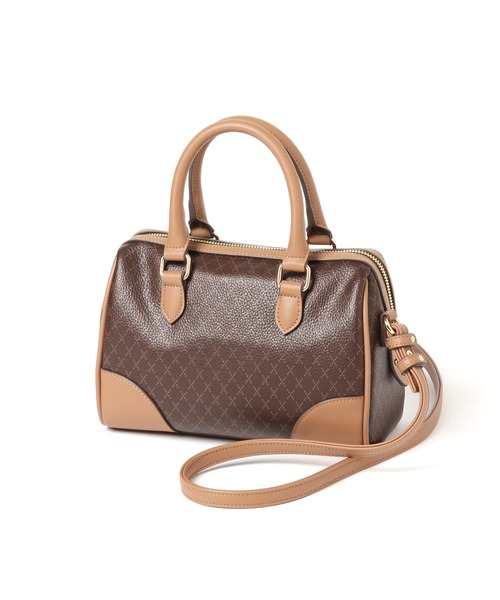 GLOBAL WORK（グローバルワーク）の「モノグラム2WAYボストン/259357（ボストンバッグ・レディース・ベージュ/ブラウン・ONE SIZE）」の21枚目の写真