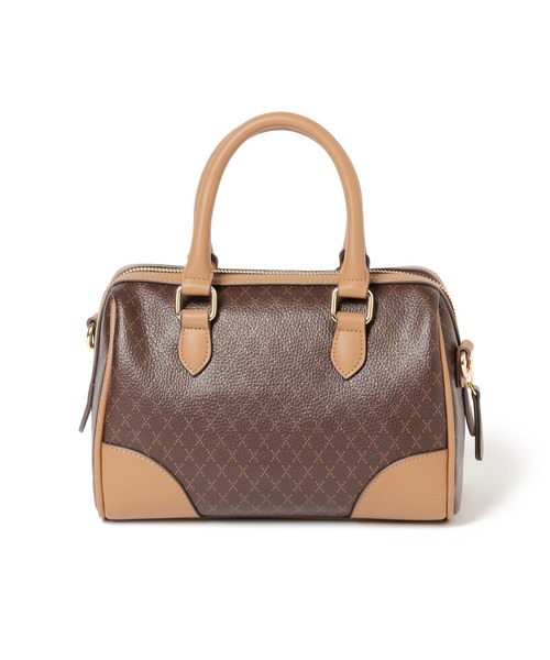 GLOBAL WORK（グローバルワーク）の「モノグラム2WAYボストン/259357（ボストンバッグ・レディース・ベージュ/ブラウン・ONE SIZE）」の18枚目の写真