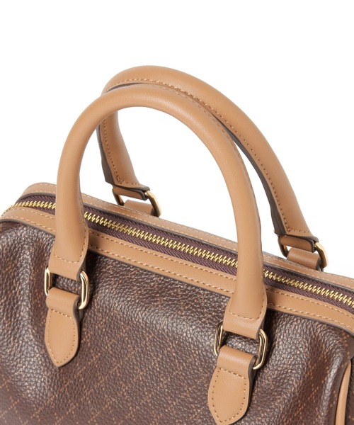 GLOBAL WORK（グローバルワーク）の「モノグラム2WAYボストン/259357（ボストンバッグ・レディース・ベージュ/ブラウン・ONE SIZE）」の14枚目の写真