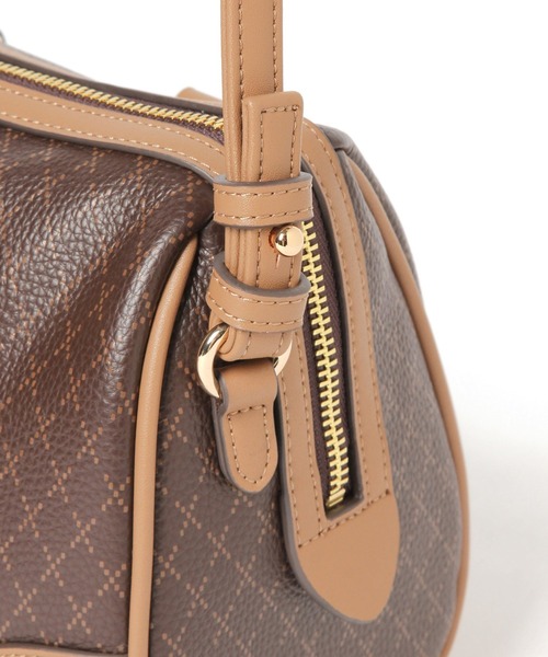 GLOBAL WORK（グローバルワーク）の「モノグラム2WAYボストン/259357（ボストンバッグ・レディース・ベージュ/ブラウン・ONE SIZE）」の12枚目の写真