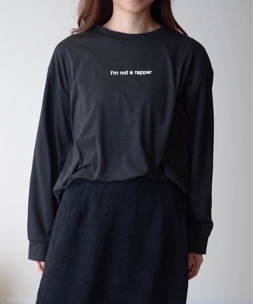 ibeul_(イベール)の「ロゴプリントロンT(Tシャツ/カットソー・レディース・ブラック/ボルドー/ホワイト・FREE)」の15枚目の写真
