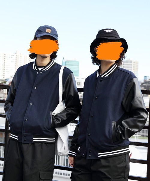 8(eight)(エイト)の「メルトンウールスタジャン(スタジャン・メンズ・ブラック/その他/グレー系その他/ネイビー・MEDIUM/LARGE)」の3枚目の写真