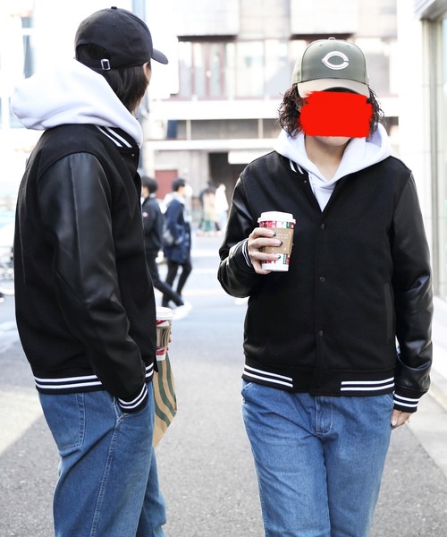 8(eight)(エイト)の「メルトンウールスタジャン(スタジャン・メンズ・ブラック/その他/グレー系その他/ネイビー・MEDIUM/LARGE)」の15枚目の写真