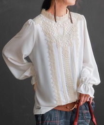 osharewalker | 『キャンディースリーブレースブラウス』(シャツ/ブラウス)