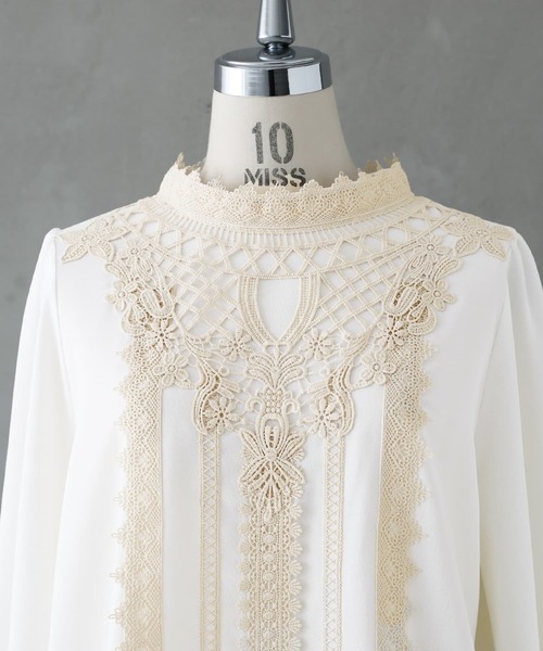 osharewalker（オシャレウォーカー）の「【廃盤】『キャンディースリーブレースブラウス』（シャツ/ブラウス・レディース・ブラック/オフホワイト・2/1）」の15枚目の写真