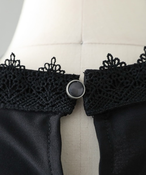 osharewalker（オシャレウォーカー）の「【廃盤】『キャンディースリーブレースブラウス』（シャツ/ブラウス・レディース・ブラック/オフホワイト・2/1）」の22枚目の写真