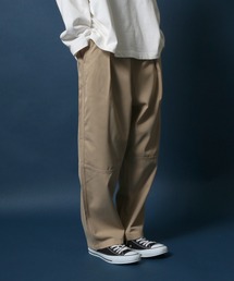 Twill Fabric Tuck Wide Balloon Pants/ツイル タックワイドバルーンパンツ スケーターパンツ  シェフパンツ バギーパンツ
