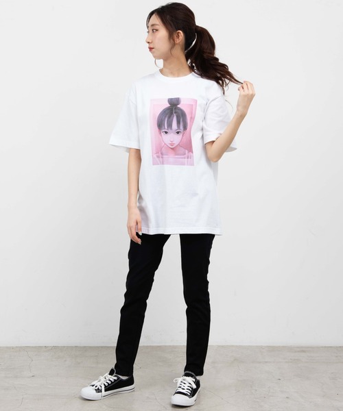 WEGO GRAPHICS（ウィゴーグラフィックス）の「WEGO/古塔つみ コラボT（Tシャツ/カットソー・メンズ・ホワイト/ブラック・LARGE/X-LARGE/MEDIUM）」の17枚目の写真